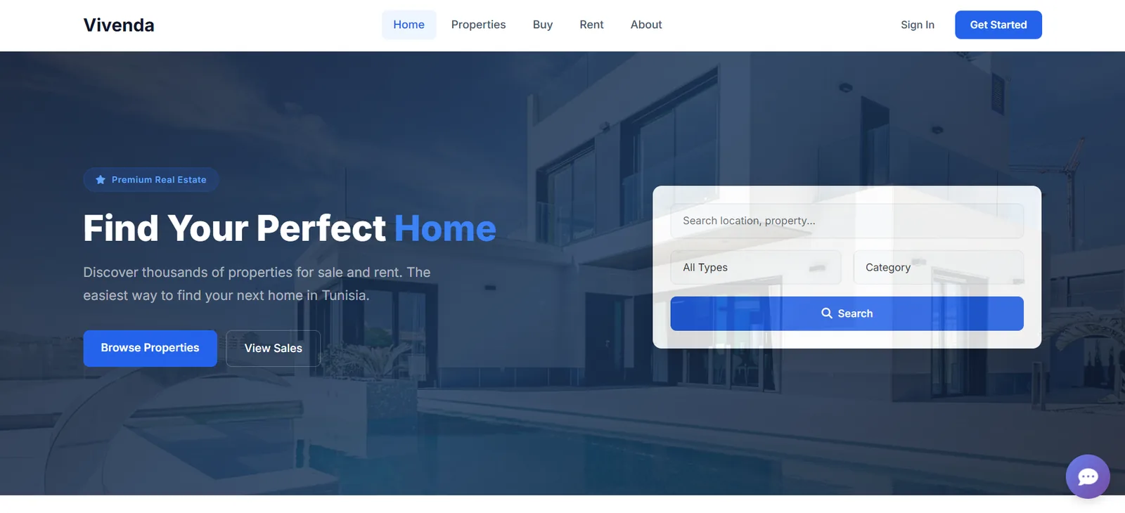 Real estate website with admin dashboard and visit booking built by Devora